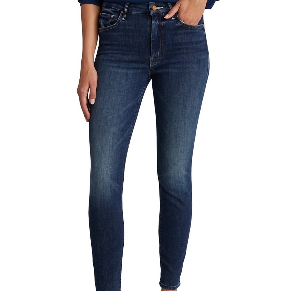 MOTHER Looker Clean Sweep High Waisted Jeans